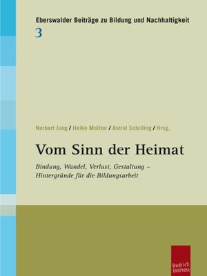 cover image of Vom Sinn der Heimat